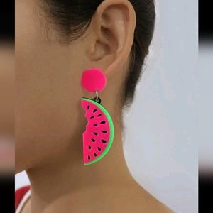 🍉5 for $25* Neon Watermelon Earrings
